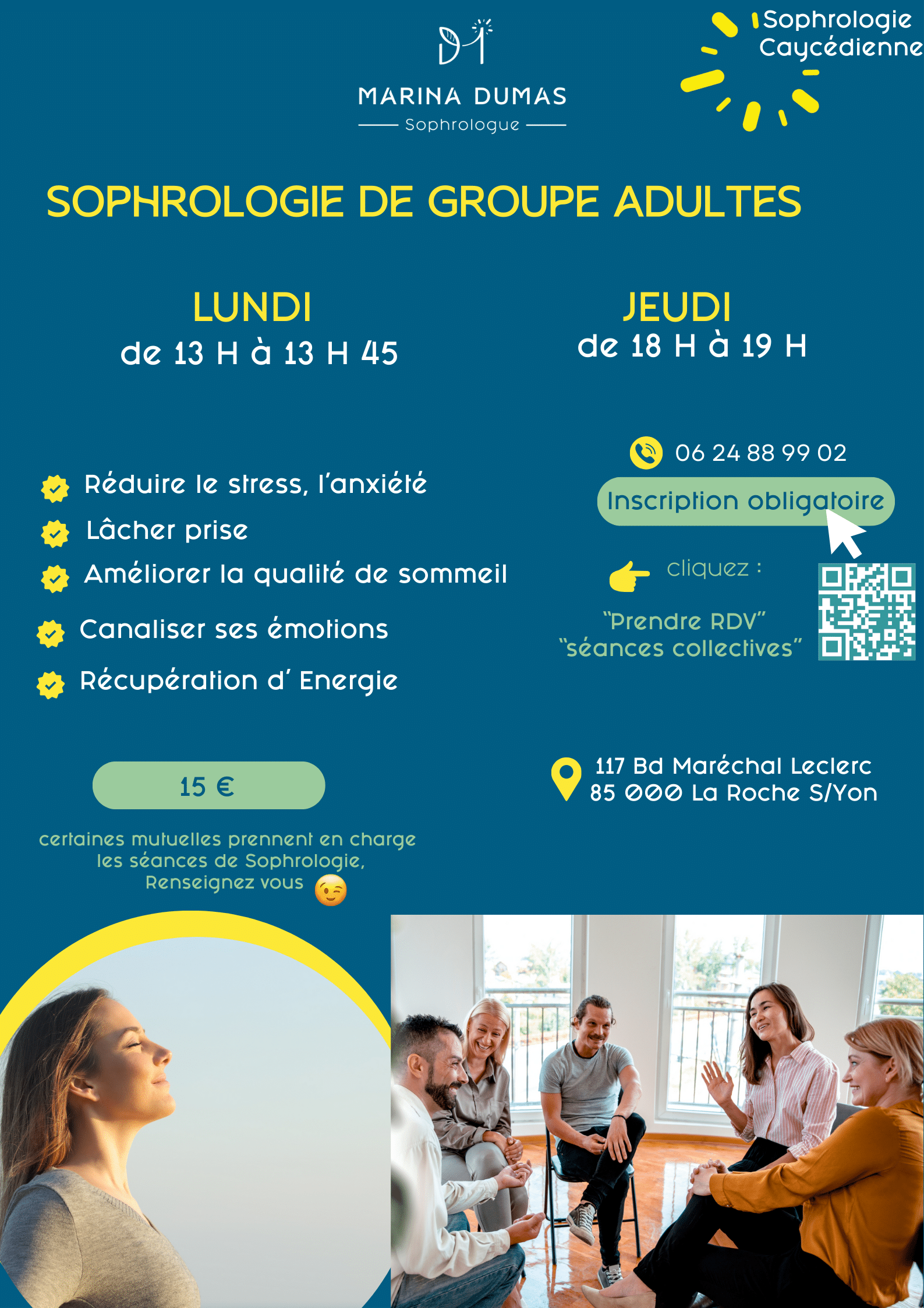 Sophrologie de groupe Adultes
