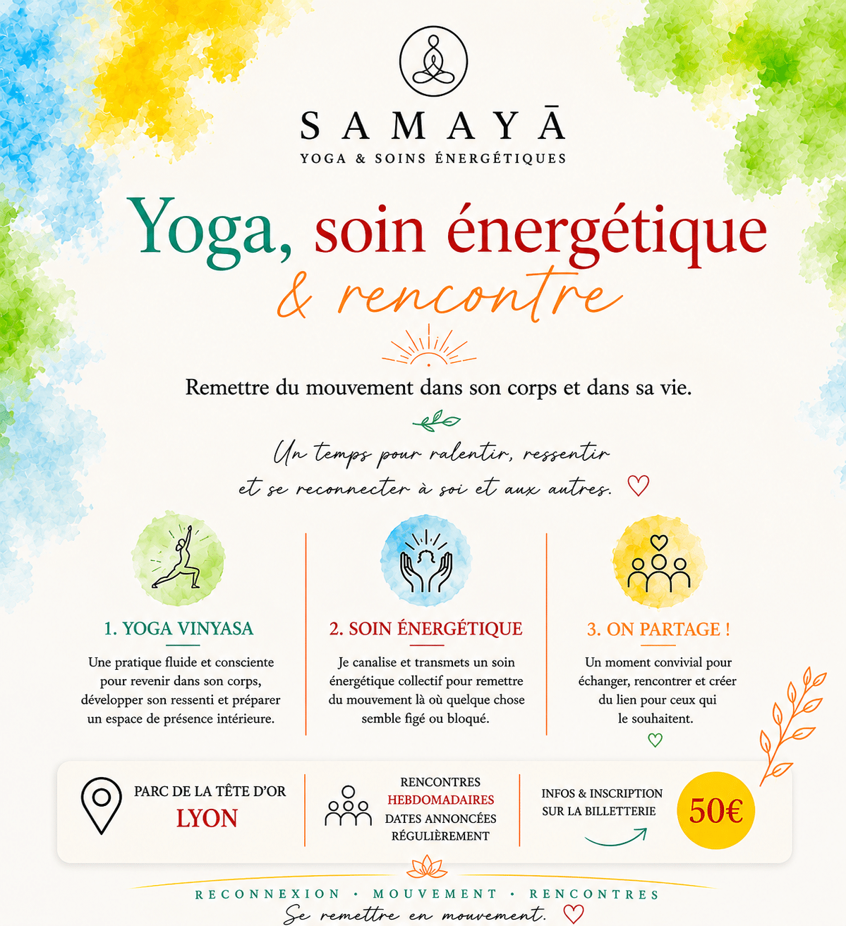 Yoga, soin énergétique &amp; rencontre à LYON